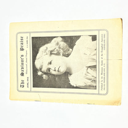 1912 The Saviour's Praise Christian Sheet Music Booklet Cleveland OH L4-6