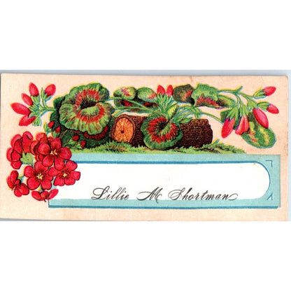 1880s Victorian Calling Card - Lillie M. Shortman SF2