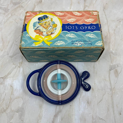 Antique Tots Gyro Agate Plastic Baby Specialty Toy with Box TK2