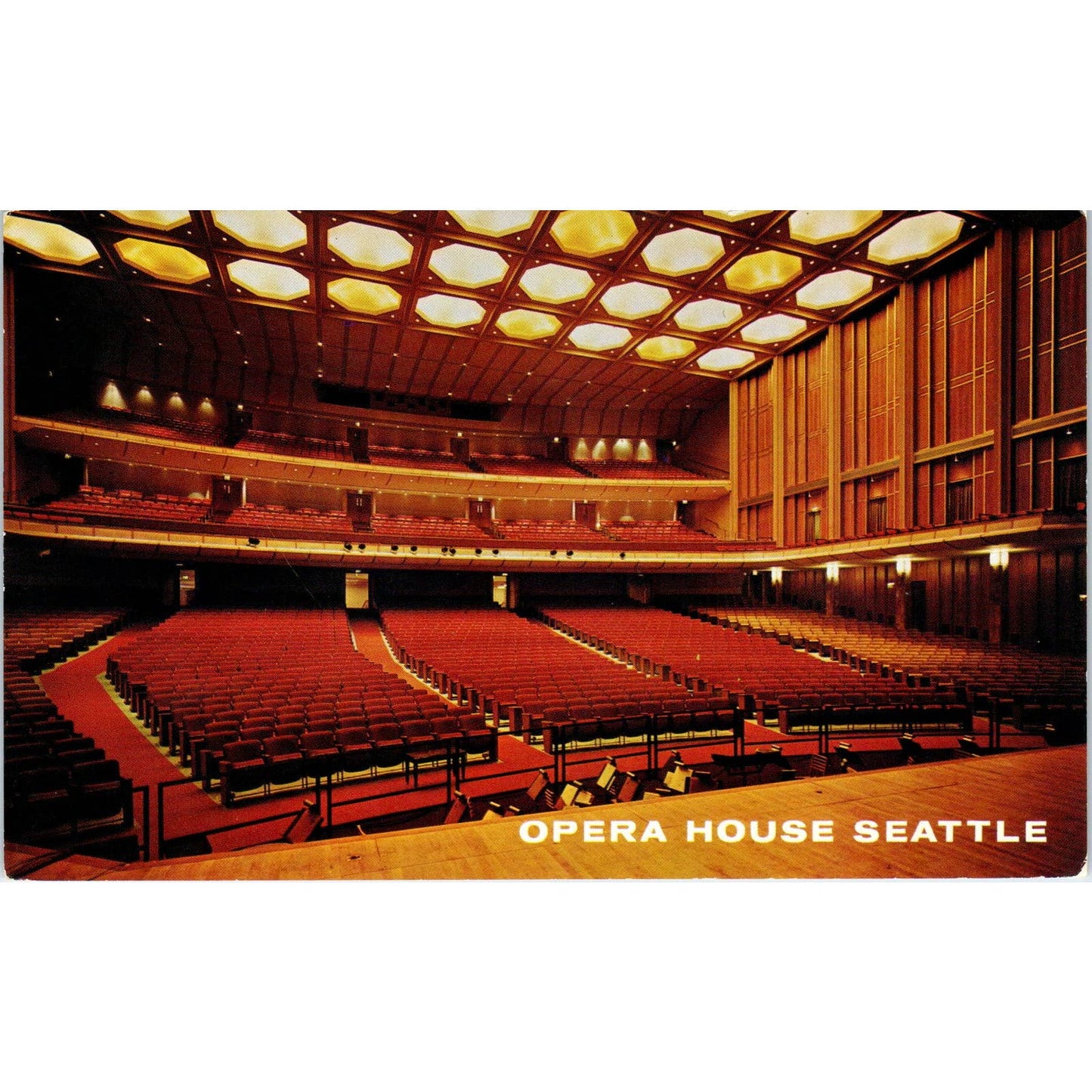Vintage Postcard Opera House - Seattle Washington TD9-W2