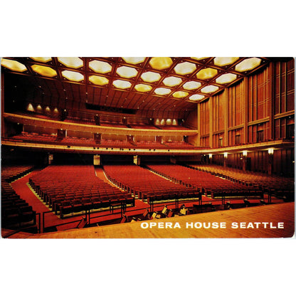 Vintage Postcard Opera House - Seattle Washington TD9-W2