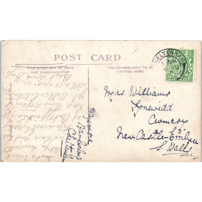 Cleeve Hill from Golf Links Cheltenham 1917 Original Postcard P2-9