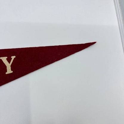 1940s Atlantic City NJ Convention Hall Maroon Souvenir Felt Pennant 25” TF5