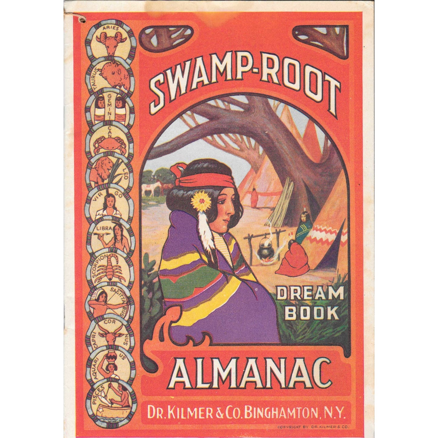 Vintage 1937 Swamp Root Almanac Dream Book Pamphlet TJ7