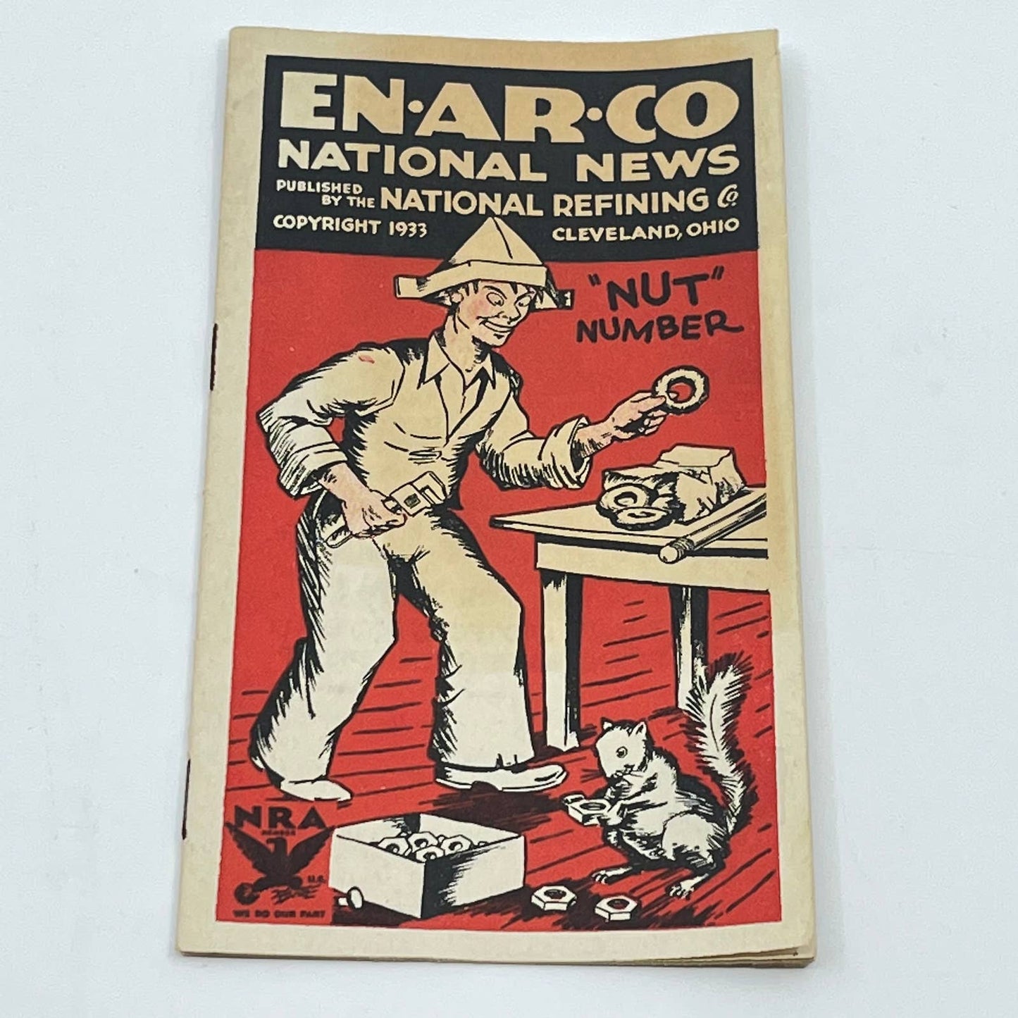 1933 Enarco National News Booklet National Refining Co. Cleveland OH NRA SC7