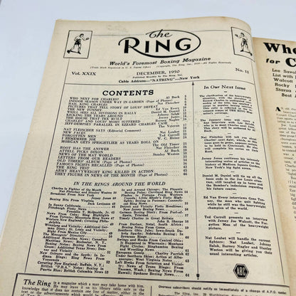 1950 Dec - The Ring Boxing Magazine – Ezzard Charles Cover Louis-Charles TA5