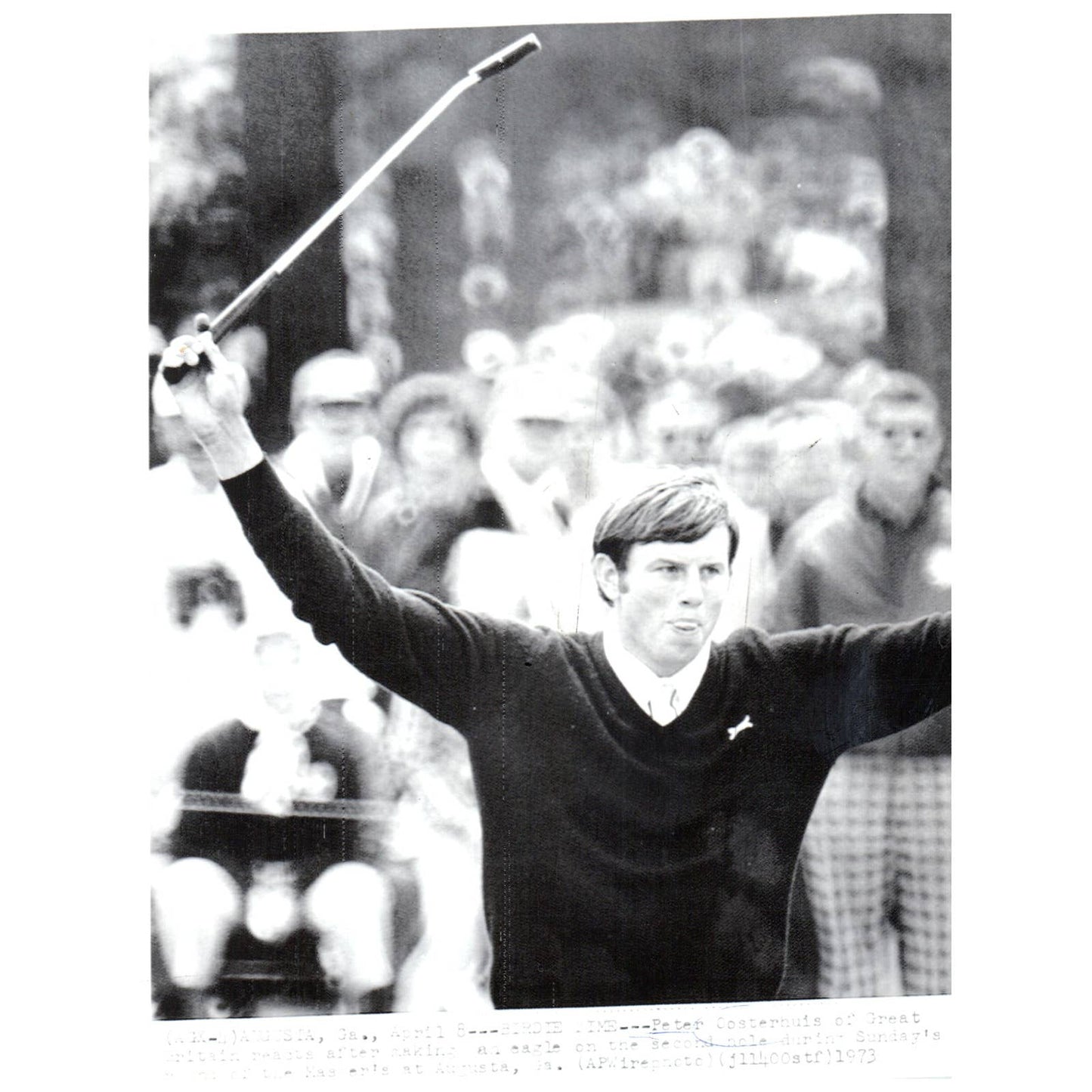 1973 Press Photo Golf Peter Oosterhuis Eagle Masters at Augusta 7x9" AD2