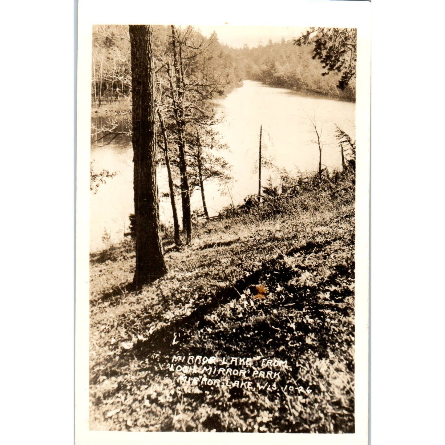 Camp So-Ja-La Mirror Lake Wisconsin 1936 RPPC Original Postcard TJ9-P3