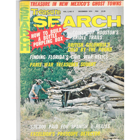 Treasure Search Magazine - Treasure Hunting Mining Metal Detecting Dec 1974 M4