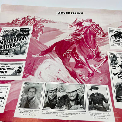 Zane Grey's The Mysterious Rider  Pressbook Poster Russell Hayden 11x17 FL1