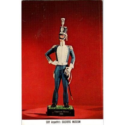 Cliff Arquette's Soldiers Museum Organized Militia Original Postcard TK1-P18