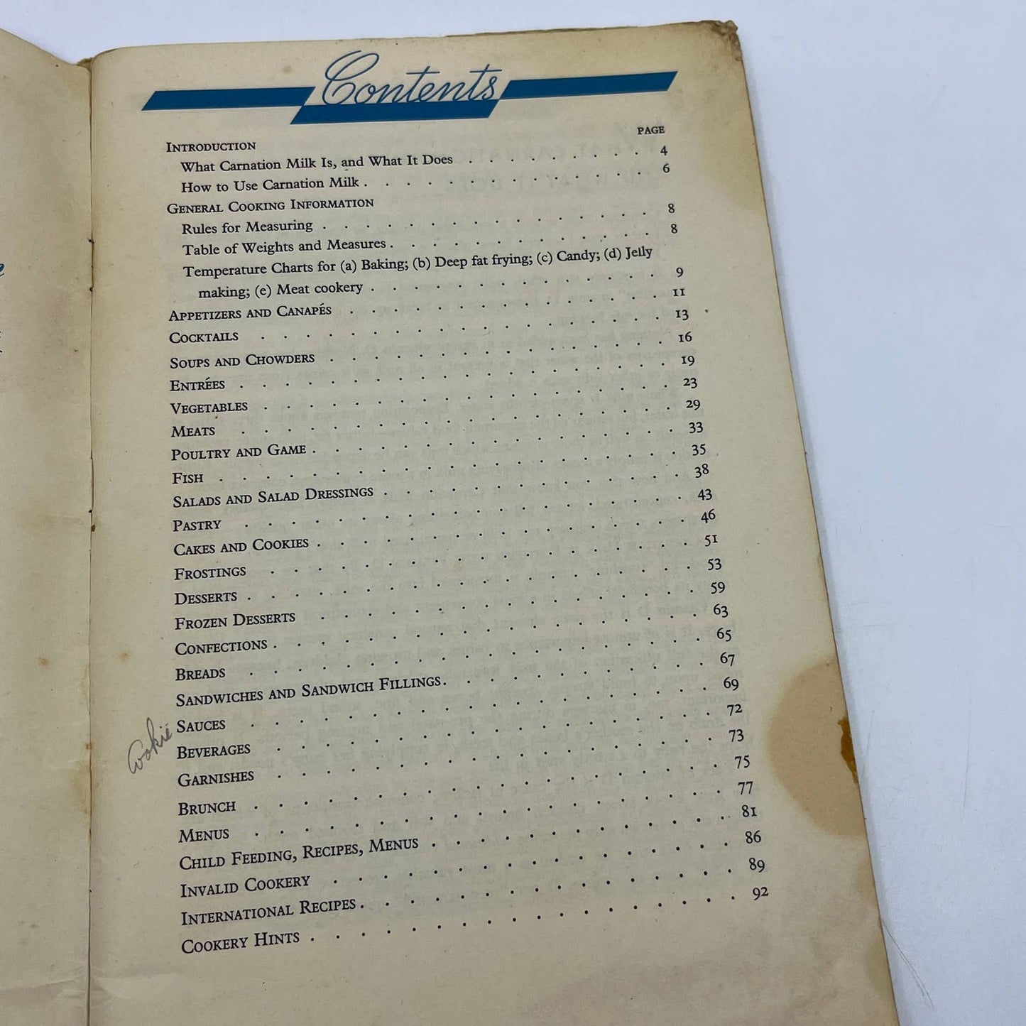 Vintage 1948 Carnation Recipe Cook Book by Mary Blake Carnation Co. TG6