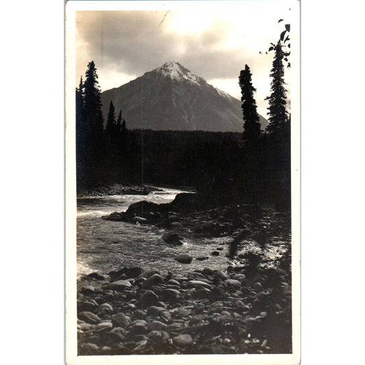 King's Mountain in Matanuska Coal Field W.R. Crane Alaska RPPC Postcard TK1-29