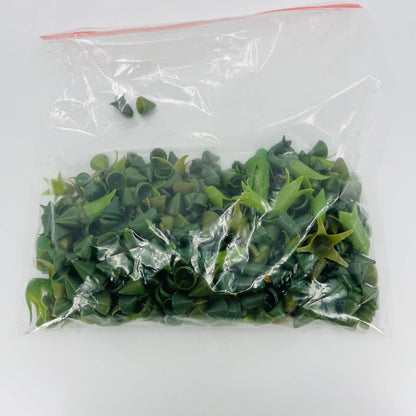 Huge Lot Vintage 1950s -70s Craft Artificial Green Plastic Flower Calyx Cups TB6