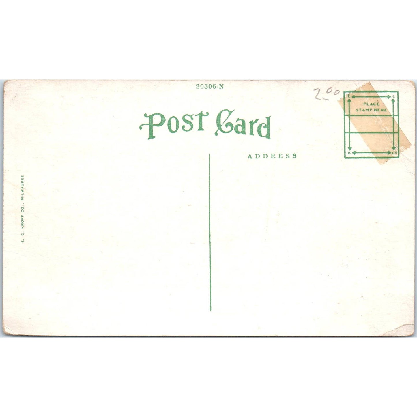 Camp Douglas WI National Guard First Artillery Band X-Mas 1912 Postcard TK1-25