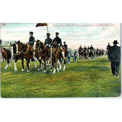 US Artillery at the Jamestown Exposition 1907 - Original Postcard TJ7-RP1