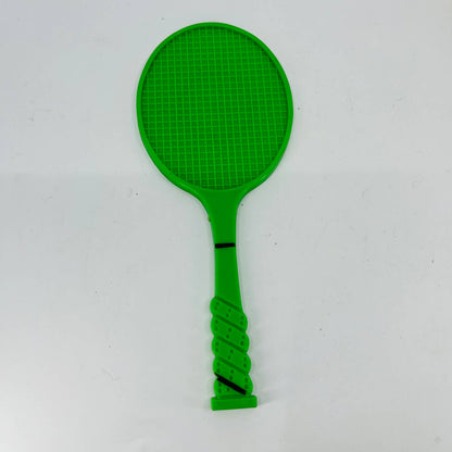 Vintage 1960s 7" Plastic toy tennis racket set of 6 Green Orange Yellow TE1