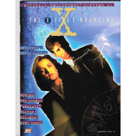 The X Files Magazine #1 Official Collectors Edition Winter 1996 Poster Intact TJ7