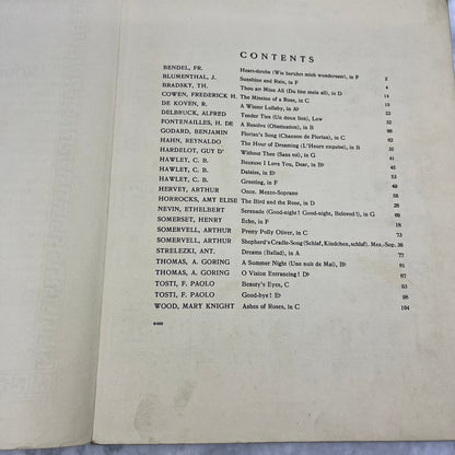 1908 Schirmer's Household Music Books Modern Song Favorites Vol. 1 V38