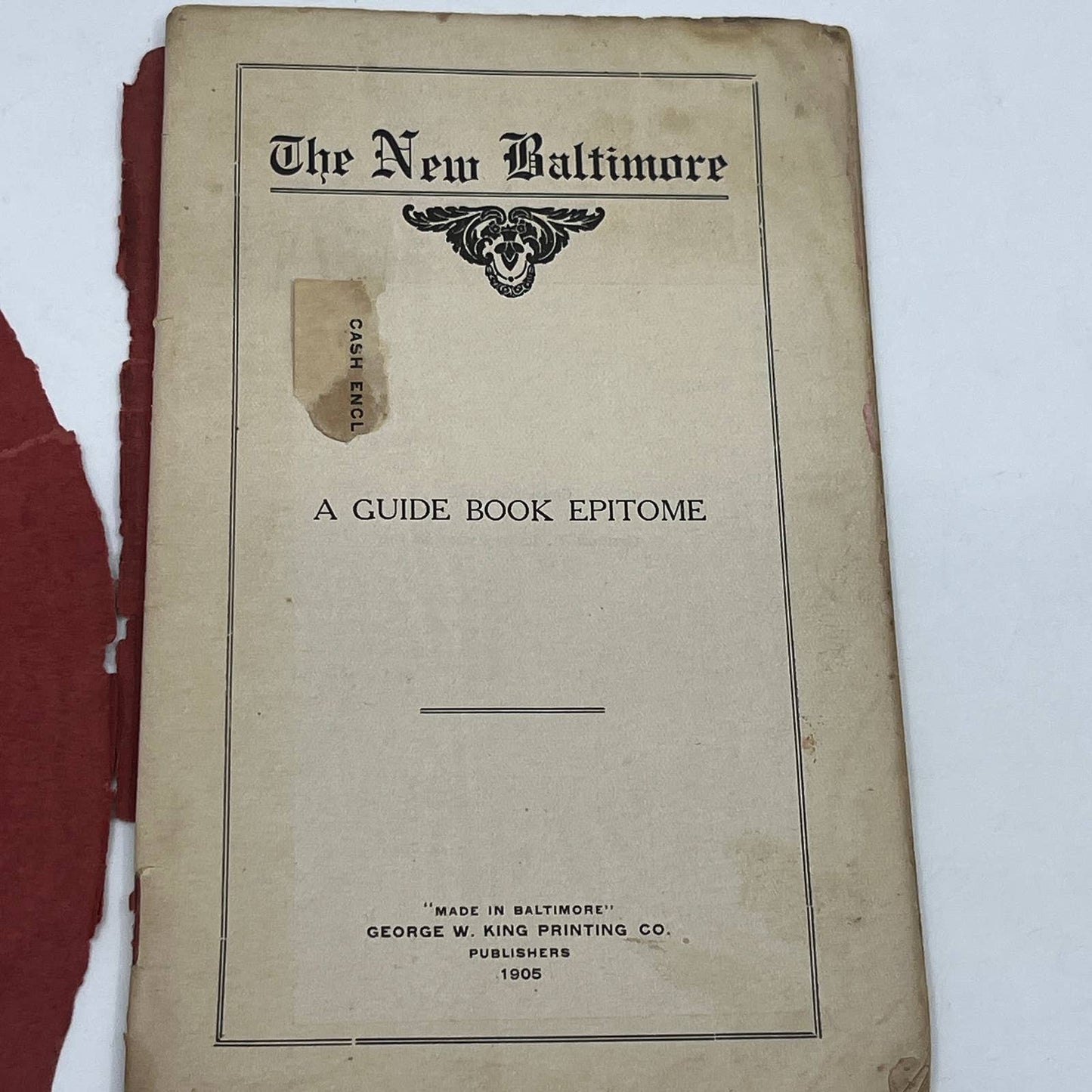 1905 The New Baltimore A Guide Book Epitome Compliments Democratic Telegram TG6