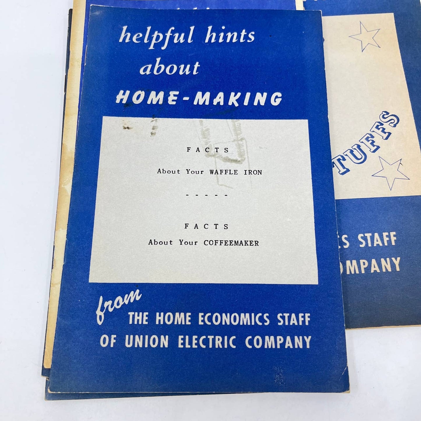 Helpful Hints About Homemaking Cookbook Lot of 10 Union Electric Co St Louis TF7