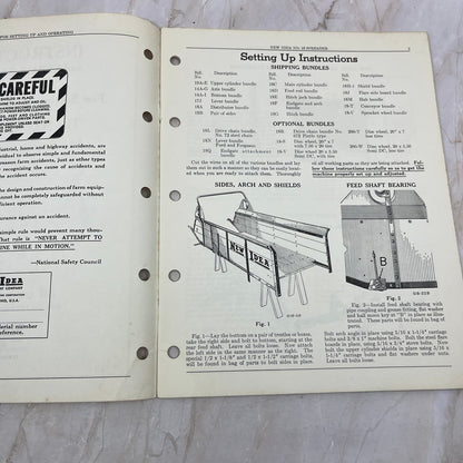 Vintage New Idea Instructions Repair Parts List S-175 No 18 Manure Spreader TJ9