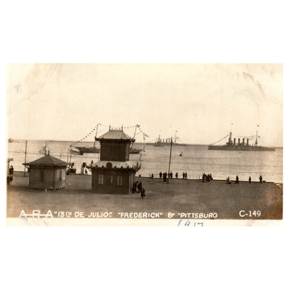 18th De Julio Frederick & Pittsburg - Original Postcard RPPC P3-6