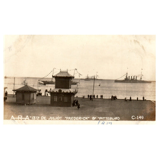 18th De Julio Frederick & Pittsburg - Original Postcard RPPC P3-6