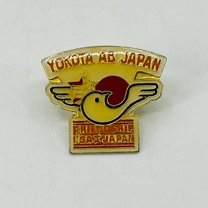 US FIFTH AIR FORCE Enamel Lapel Pin USAF YOKOTA US Japan Friendship SB7