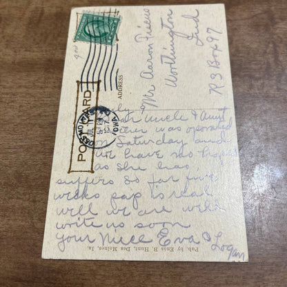 Antique 1917 RPPC Postcard WWI Administration Building Fort Des Moines Iowa PA1