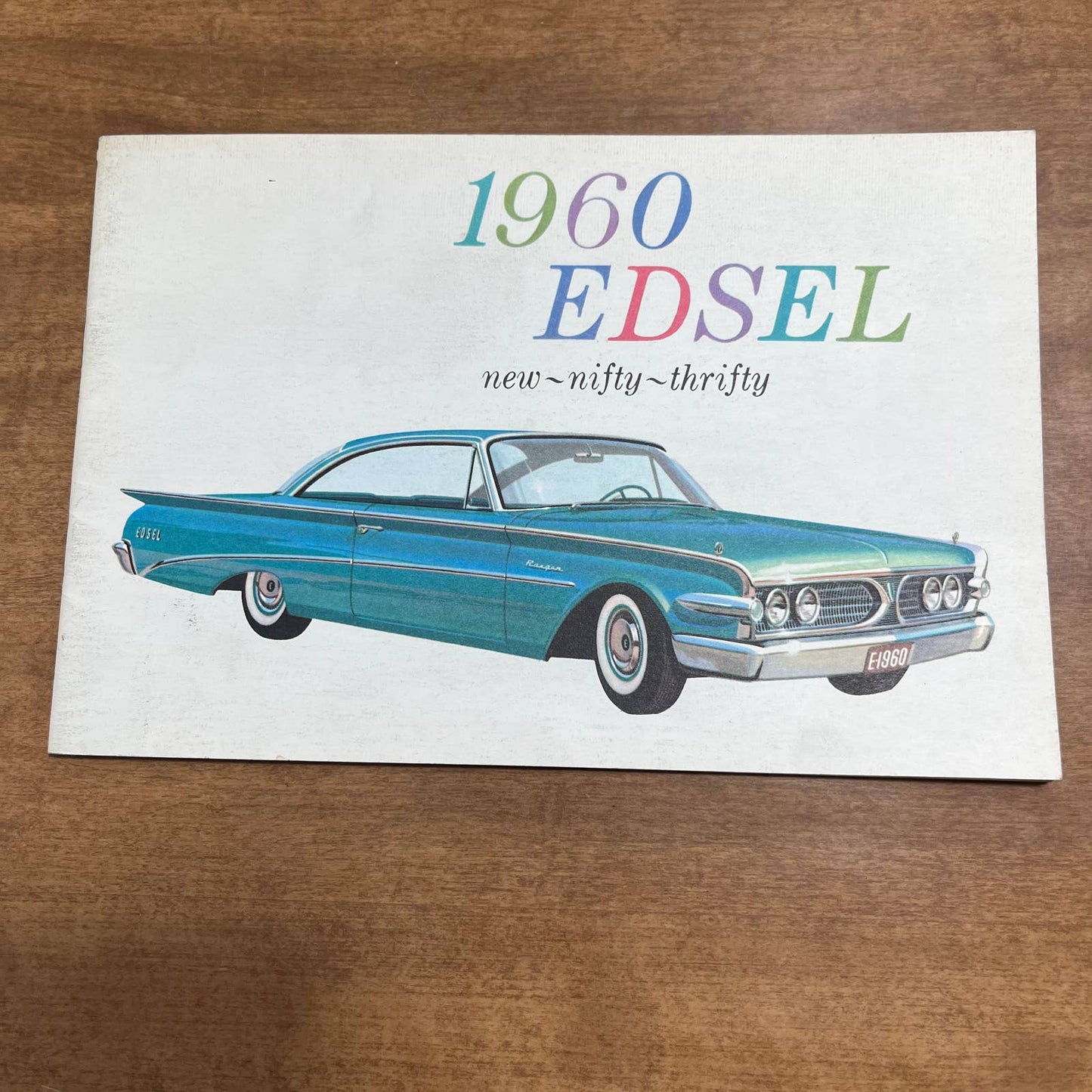 1960 Ford Edsel Color Promo Booklet New Nifty Thrifty 12pg B2