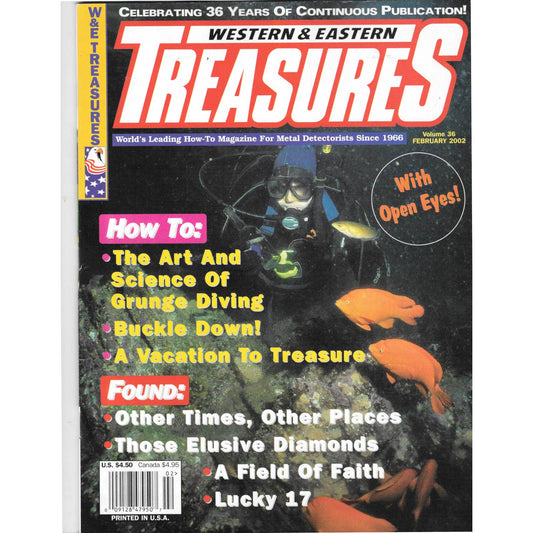 Western & Eastern Treasures Magazine - Treasure Hunting Feb 2002 M6