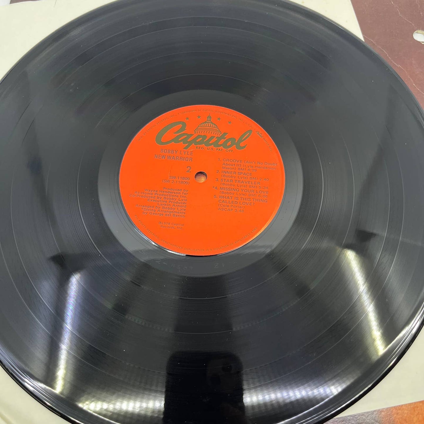 Bobby Lyle New Warrior Record Autographed Signed Authenticated TH3