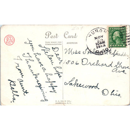 Thanksgiving Julia Woodworth Cupid Cards 1913 Original Postcard TK1-22