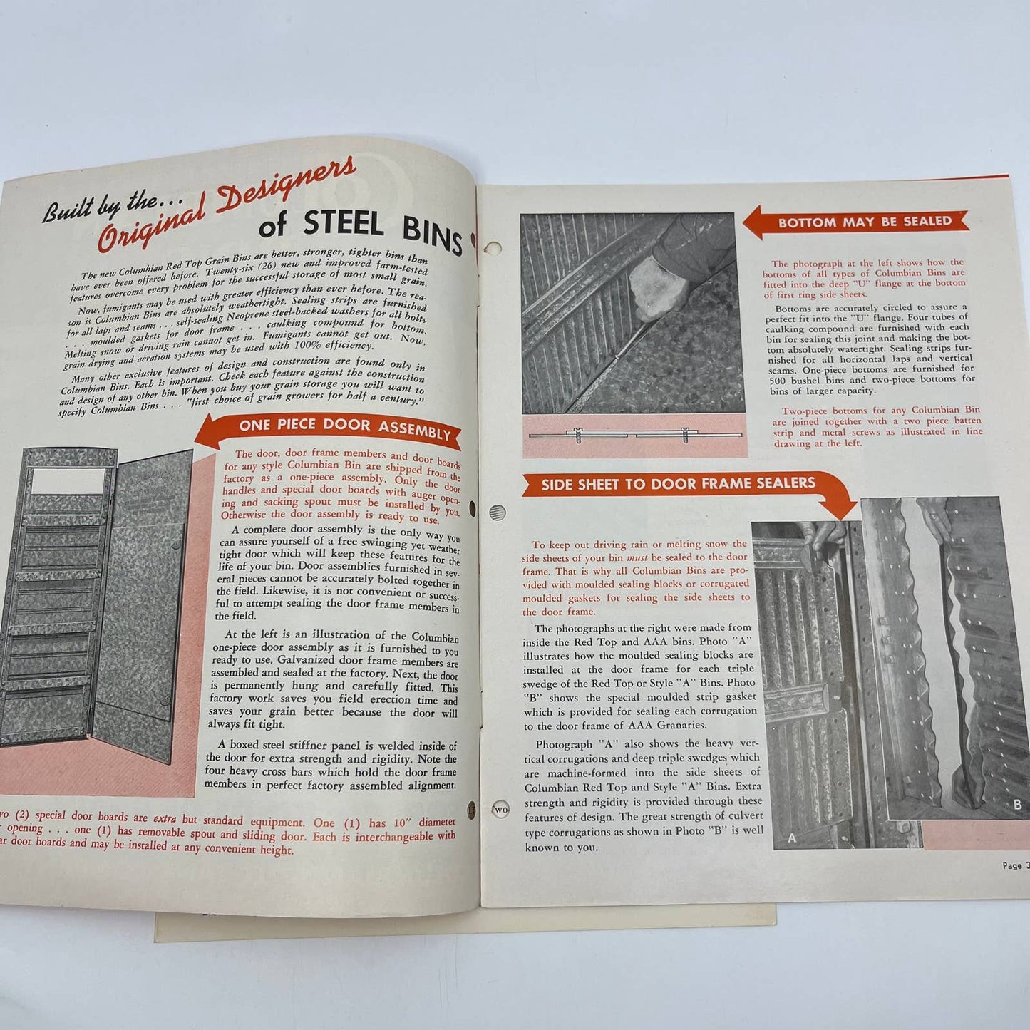 1950s Columbian Steel Grain Bins Advertising Booklet TH8