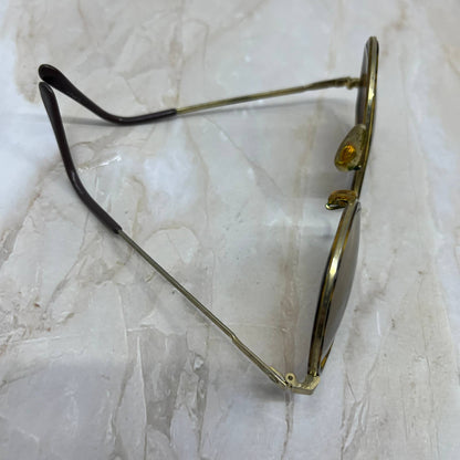Retro Gold Tone Tortoise Shell Aviator Sunglasses Eyeglasses Frames TJ1-G3-8
