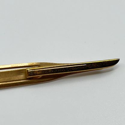 VTG Swank Gold Tone and Red Scimitar Sword Tie Bar Tie Clip Tie Pin SC3