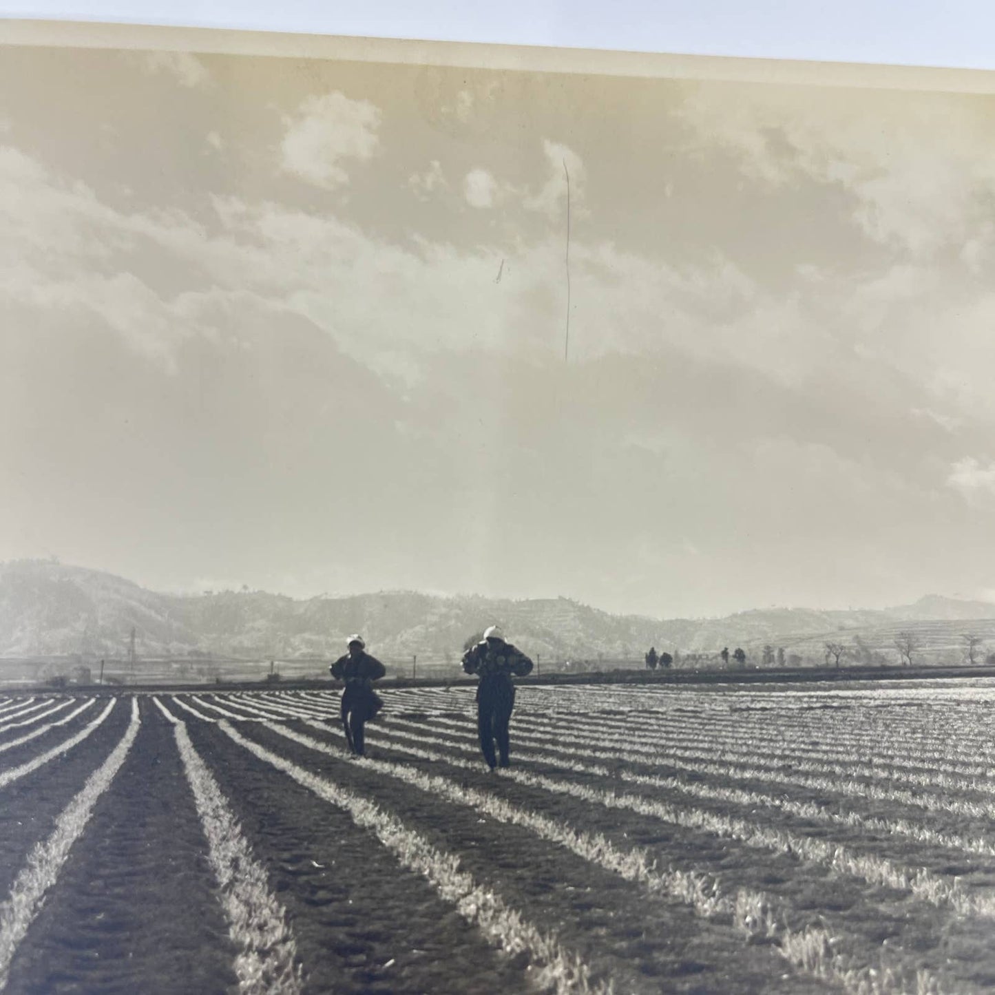 1940s Original WWII Era Photograph set of 4 Japanese Farming Village 4x6” SC5