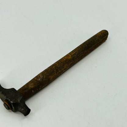 Vintage Primitive Realistic Wood and Metal Toy Hammer Broken Head 4” SB2