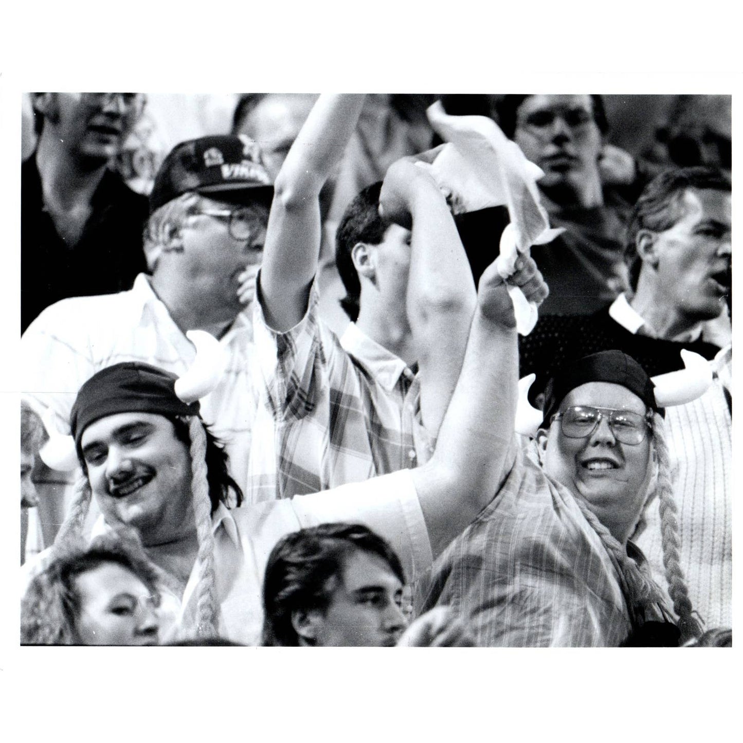 1989 Original Press Photo NFL Minnesota Vikings Fan John Jacobs 8x10" TK2-FP