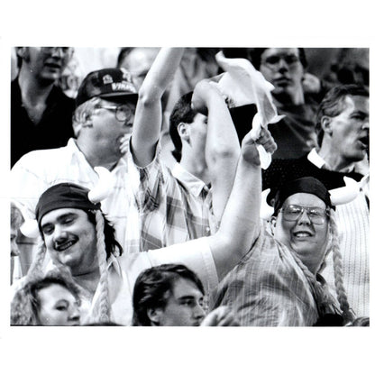 1989 Original Press Photo NFL Minnesota Vikings Fan John Jacobs 8x10" TK2-FP