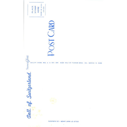 Doll of Switzerland - Dolls of Many Lands Series Original Postcard PB4