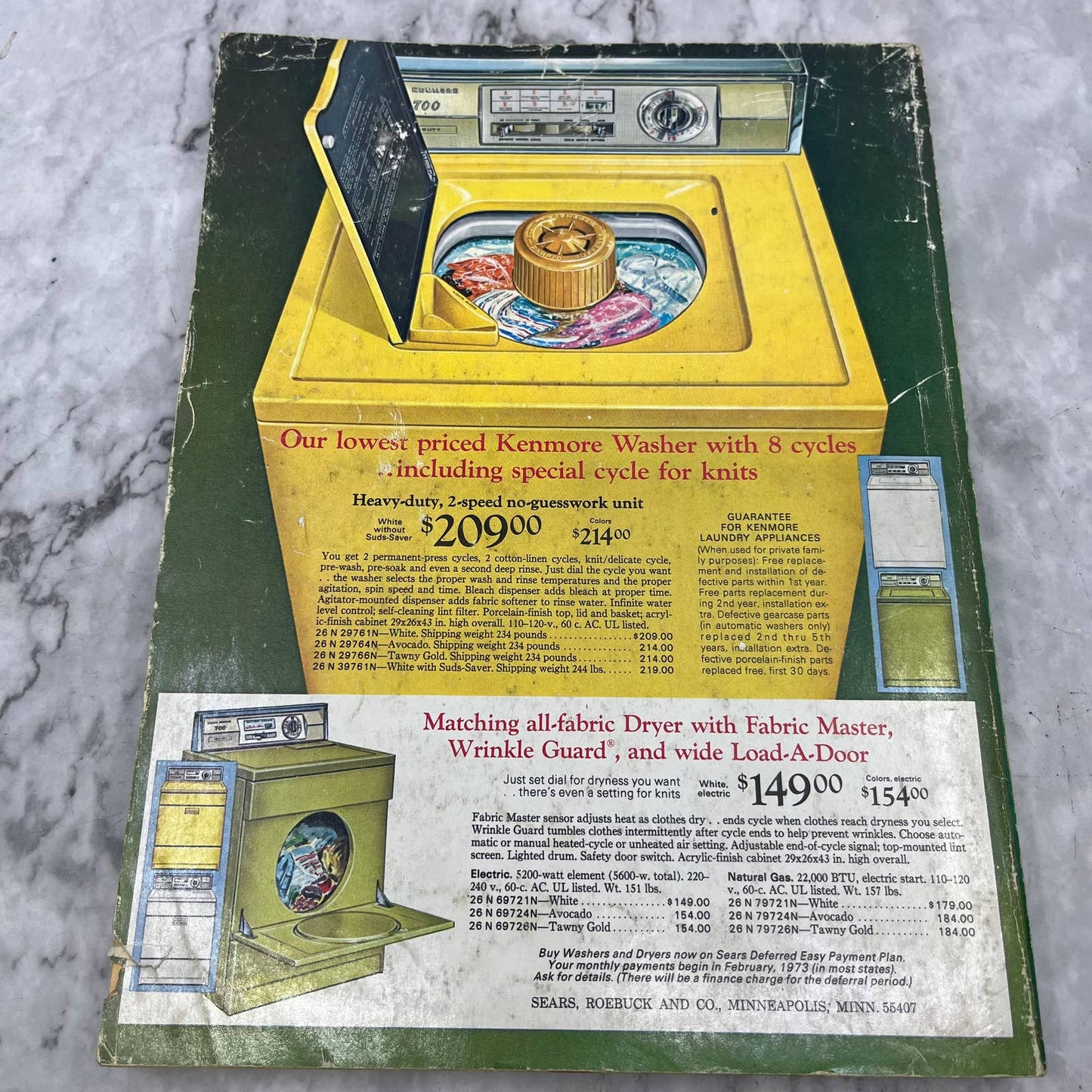 Original 1972 SEARS Christmas Wish Book Catalog Toys Barbie Hot Wheels Pooh S3