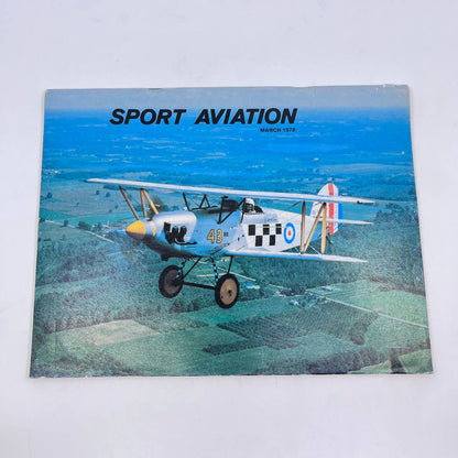 Sport Aviation Magazine March 1978 Flying Airplane Pilot EAA Magazine TC6