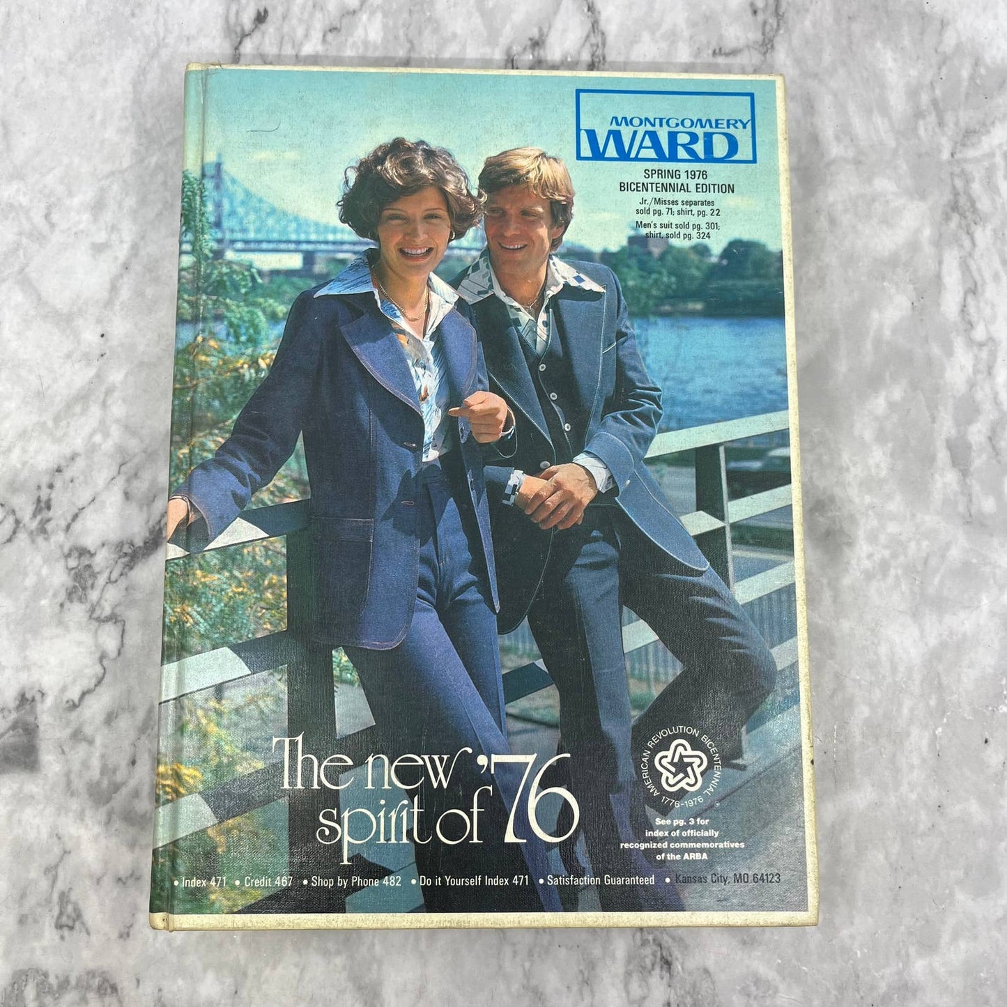 Montgomery Ward 1976 Spring Bicentennial Catalog Kansas City MO Hardcover S3