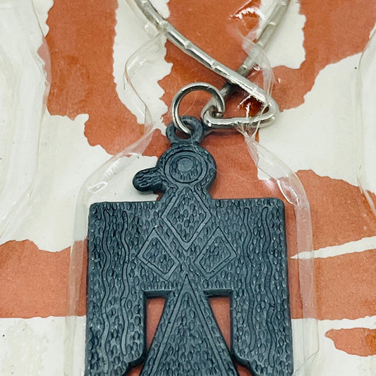 Vintage NOS Southwest Native American Thunderbird Keychain Gallup New Mexico SB2