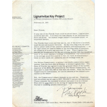 1971 Ligumvitae Key Project The Nature Conservancy West Palm Beach Leaflet SE3