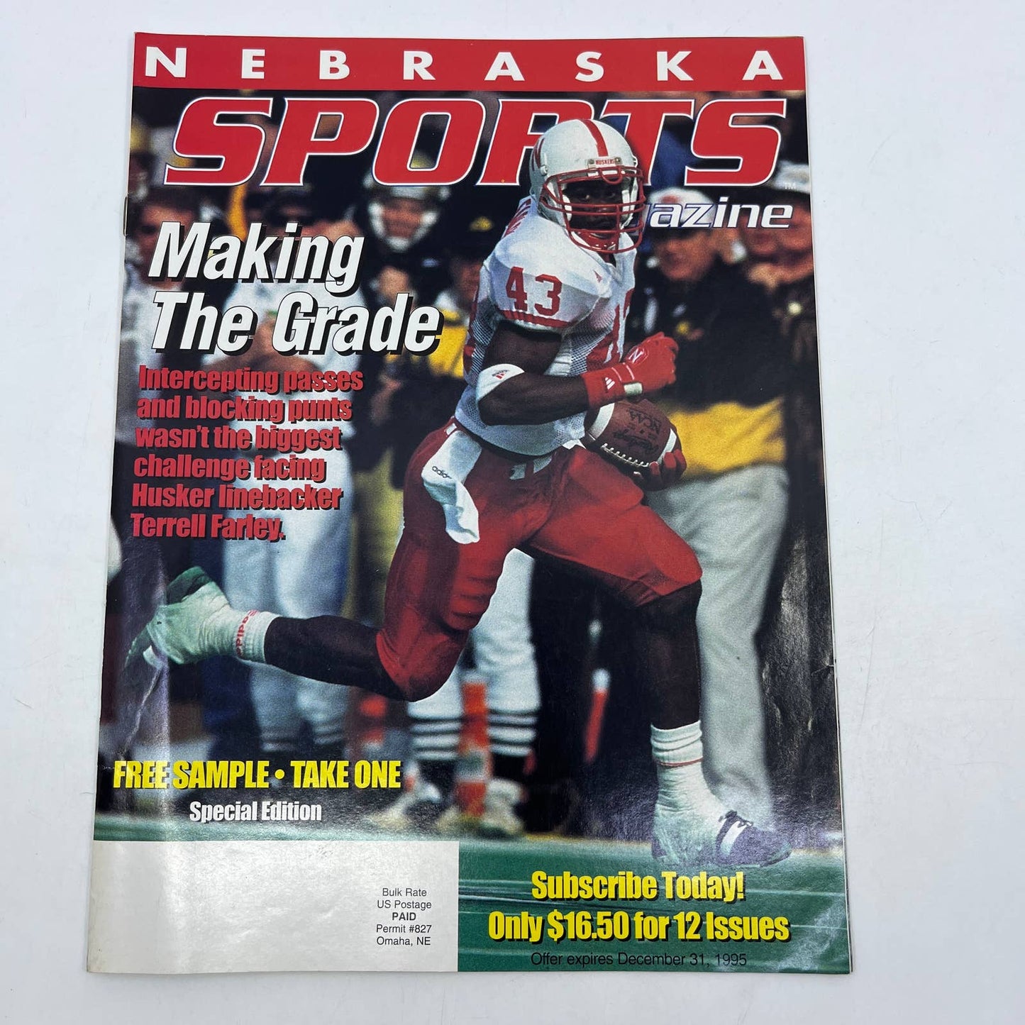 1995 - Nebraska Sports Magazine -  Special Edition Terrell Farley TH7