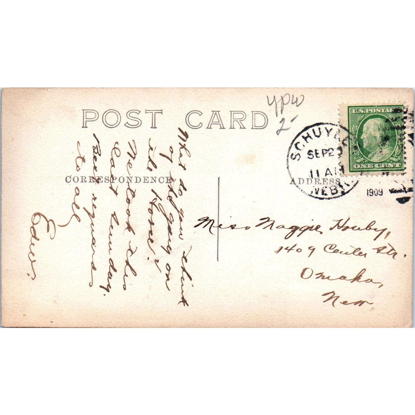 Antique Postcard RPPC Man on Horse Omaha Nebraska c1910 SE8