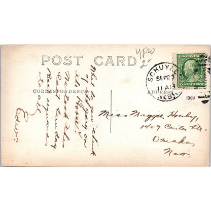 Antique Postcard RPPC Man on Horse Omaha Nebraska c1910 SE8